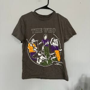 The Who North American Tour Concert Band Tee Shirt Size Medium Short Sleeves